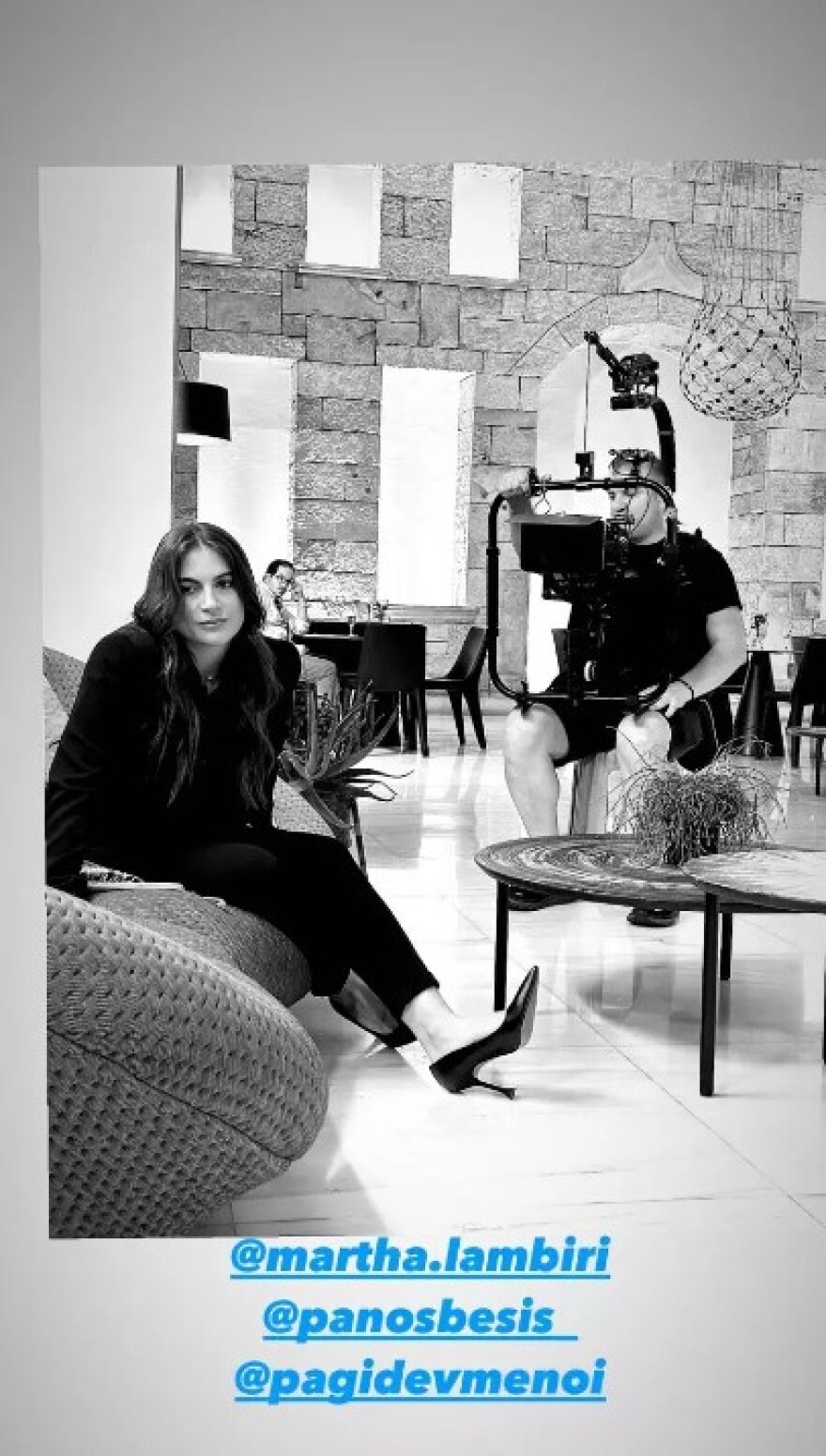 Πέτρος Λαγούτης: Φωτογράφισε τη Μάρθα Λαμπίρη Φεντόρουφ στα γυρίσματα των «Παγιδευμένων»