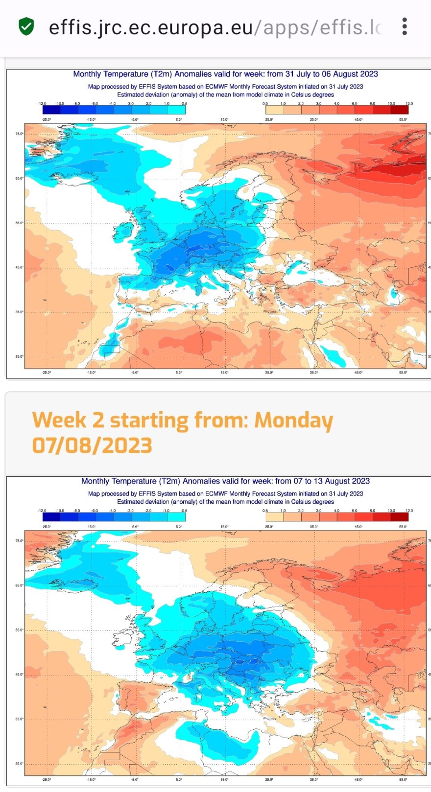 Bloomberg: Επιστροφή του ακραίου καύσωνα τον Αύγουστο - Τίποτα δεν αποκλείεται, λέει ο Κολυδάς (χάρτες)