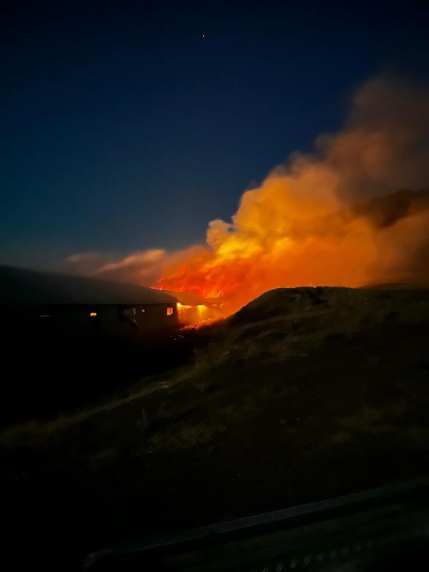Φωτιά σε ποιμνιοστάσιο στο χωριό Ανάβρα της Μαγνησίας - Δείτε φωτογραφίες