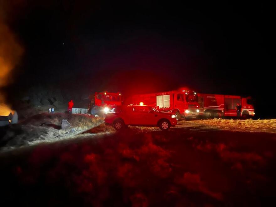 Φωτιά σε ποιμνιοστάσιο στο χωριό Ανάβρα της Μαγνησίας - Δείτε φωτογραφίες