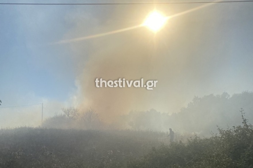 Φωτιά στο Φίλυρο Θεσσαλονίκης πίσω από το Παιδικό Χωριό SOS