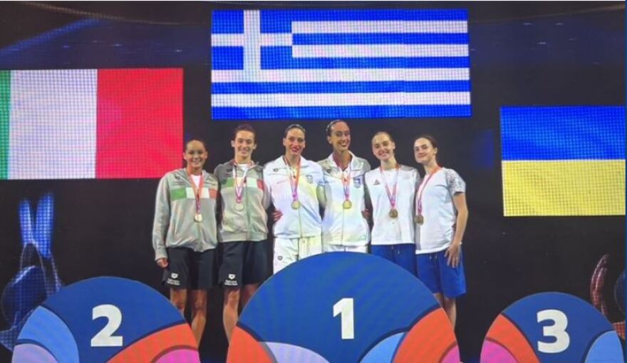 Καλλιτεχνική κολύμβηση: Στην κορυφή της Ευρώπης Καραπαναγιώτου - Κρομμυδάκη στο Ελεύθερο Ντουέτο