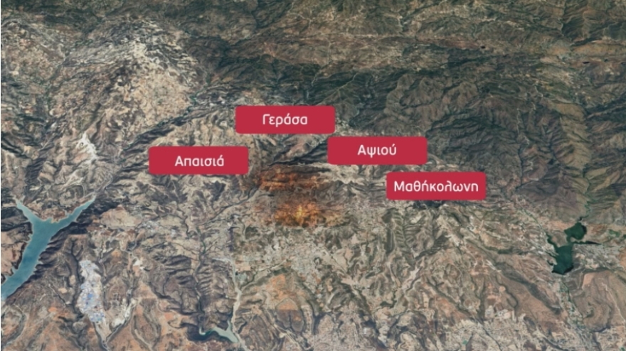 Κύπρος: Εκτός ελέγχου μεγάλη πυρκαγιά στη Λεμεσό - Δύο canadair στέλνει η Ελλάδα