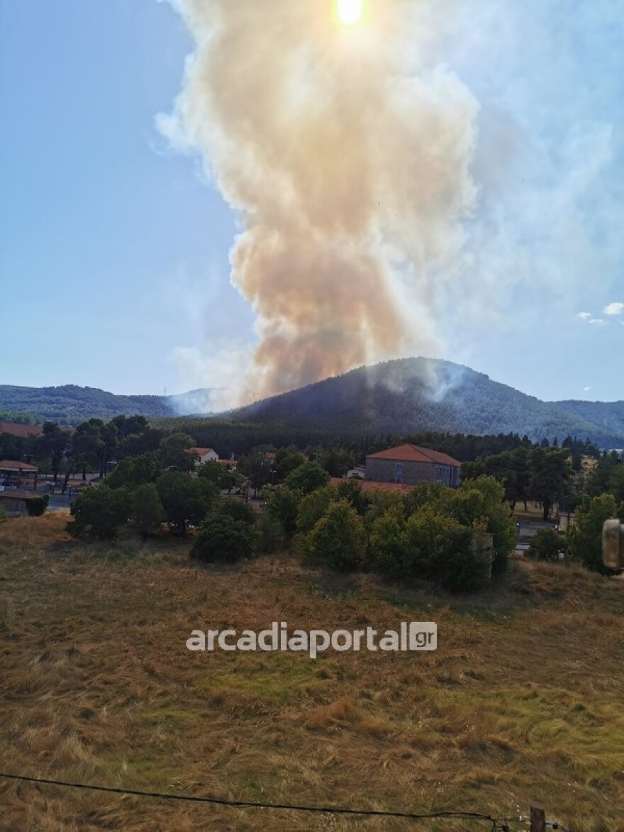 Τρίπολη: Κρατείται άτομο για τις τρεις φωτιές - Δείτε φωτογραφίες