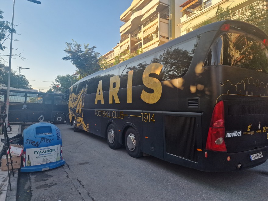 Θεσσαλονίκη: Δρακόντεια μέτρα ασφαλείας για το Άρης - Ντιναμό Κιέβου, δείτε βίντεο και φωτογραφίες