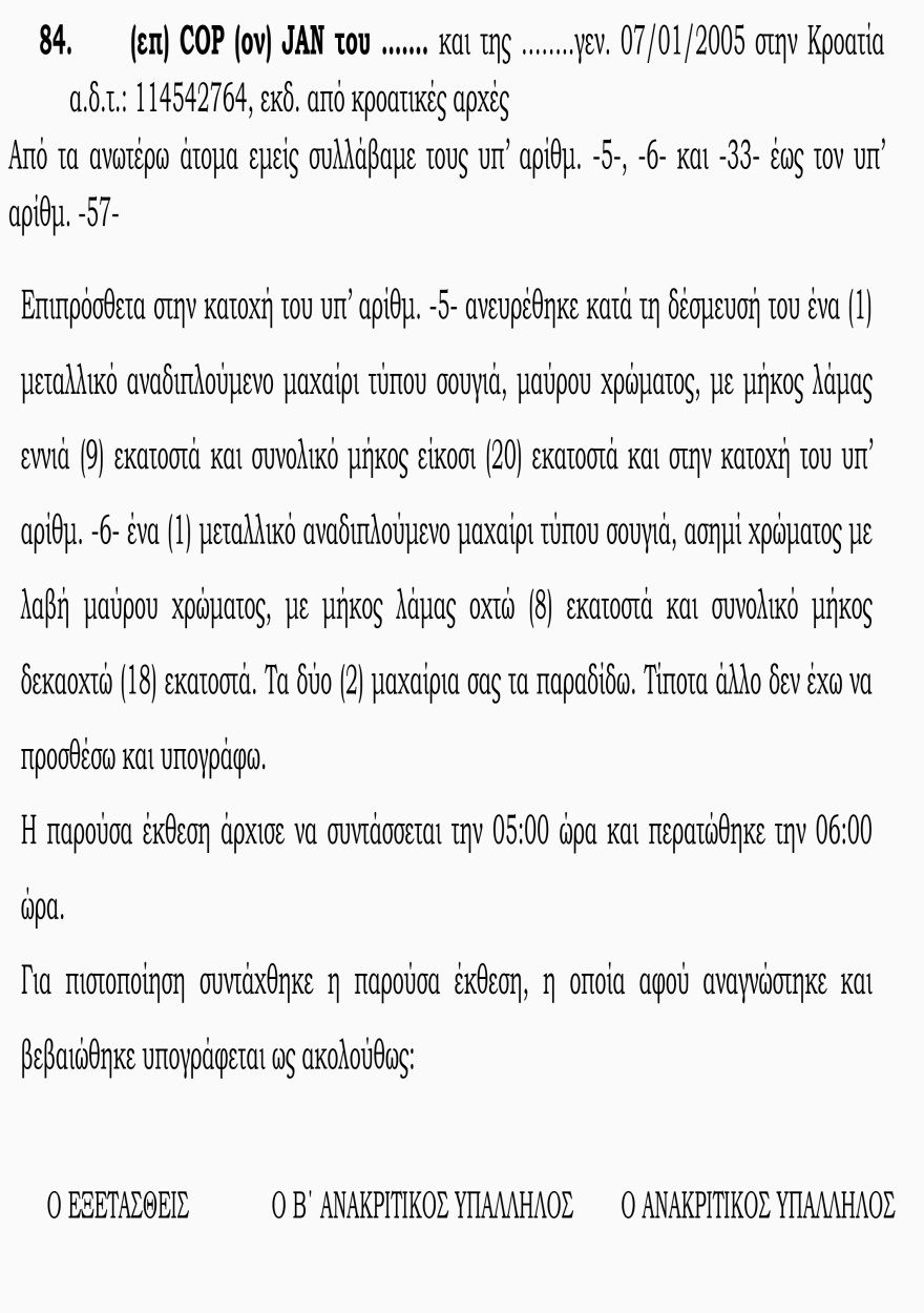 Νέα Φιλαδέλφεια: «Είχαν καδρόνια και ρόπαλα» - Οι καταθέσεις των αστυνομικών για τη δολοφονική επιδρομή των Κροατών χούλιγκαν