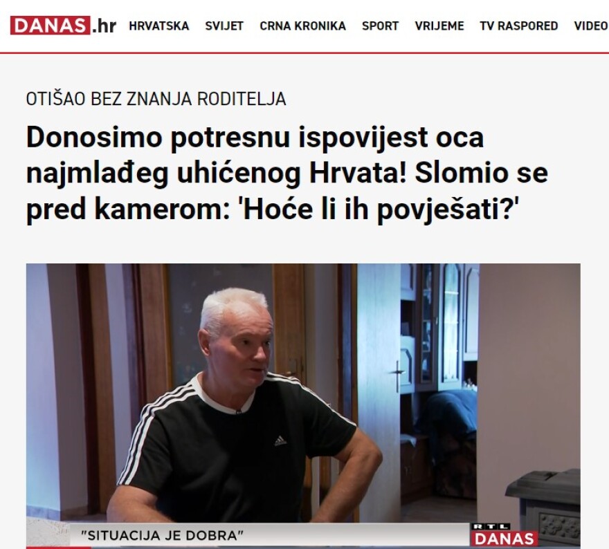 Πατέρας Κροάτη χούλιγκαν: «Δεν έχουν κανένα πρόβλημα με την Αστυνομία»