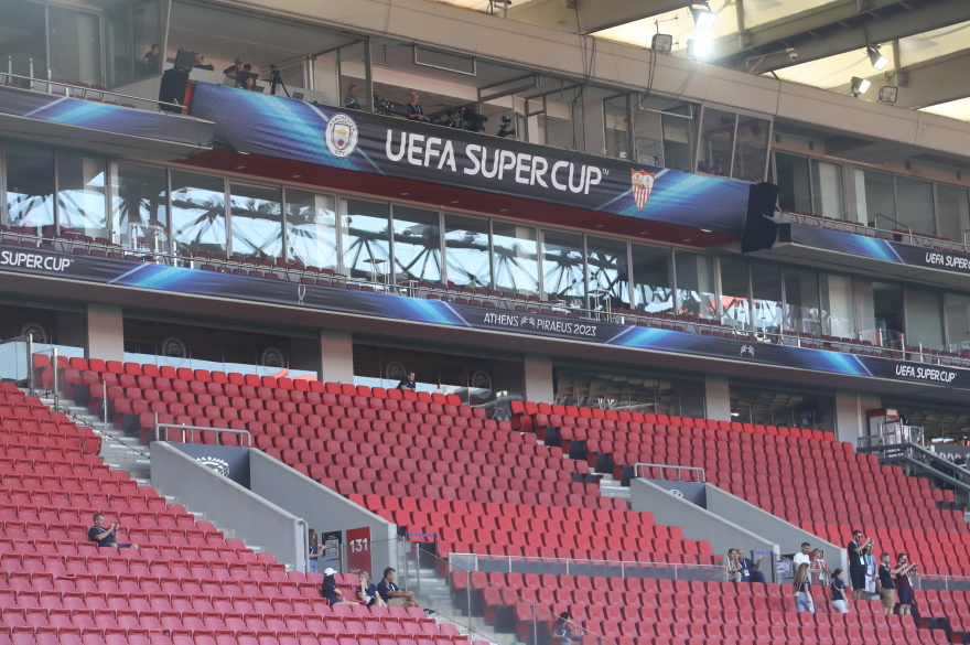 UEFA Super Cup 2023: Η προπόνηση της Μάντσεστερ Σίτι στο «Καραϊσκάκη» - Δείτε φωτογραφίες 