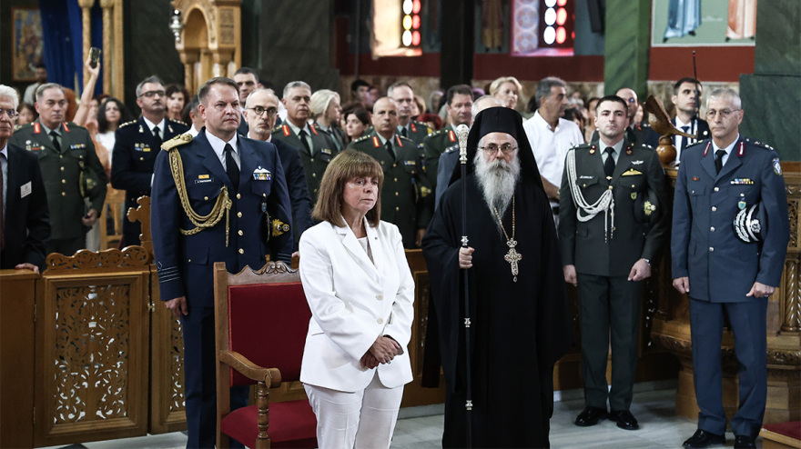Πρόεδρος της Δημοκρατίας: «Ο λαός μας πάντοτε αντλούσε δύναμη από την προστατευτική παρουσία της Παναγίας»