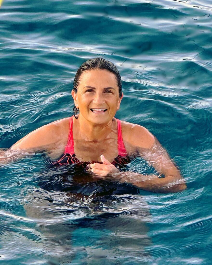 Λέρος: Ενθουσιασμένη η Άλκηστις Πρωτοψάλτη με το νησί