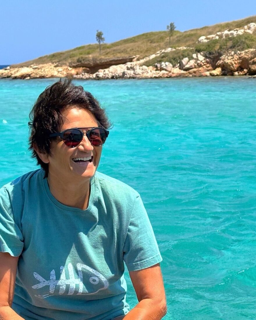Λέρος: Ενθουσιασμένη η Άλκηστις Πρωτοψάλτη με το νησί