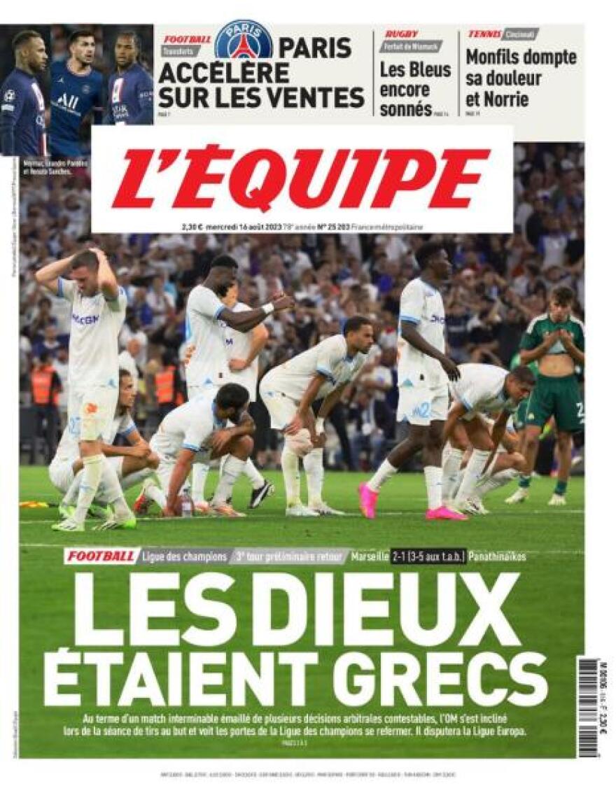 Παναθηναϊκός: Υποκλίνονται οι Γάλλοι - «Οι Θεοί ήταν Έλληνες», γράφει η Equipe