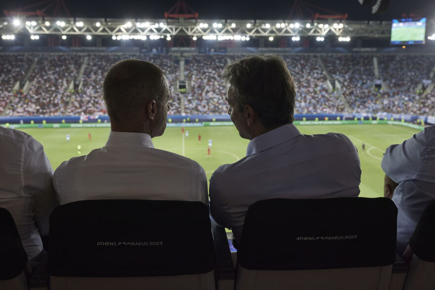 UEFA Super Cup: Στο «Γ. Καραϊσκάκης» μαζί με τον πρόεδρο της UEFA ο Κυριάκος Μητσοτάκης για το Μάντσεστερ Σίτι - Σεβίλλη