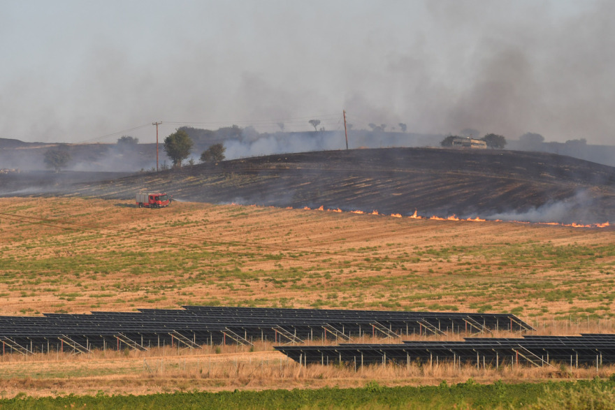 Φωτιά στον Δοξαρά Λάρισας - Δείτε φωτογραφίες