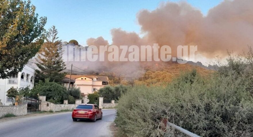Χωρίς ενεργό μέτωπο η φωτιά στη Ζάκυνθο