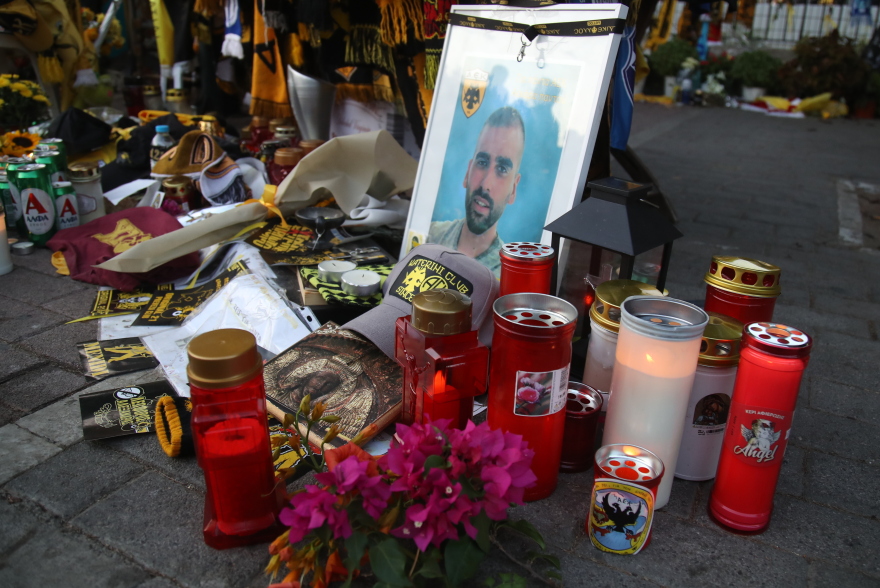 ΑΕΚ - Ντιναμό Ζάγκρεμπ: Η φωτογραφία του Μιχάλη στο πέταλο της Original 21