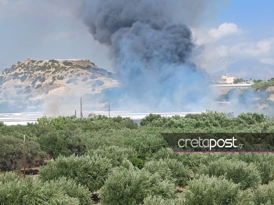 Κρήτη: Νέο πύρινο μέτωπο στα Πεζά
