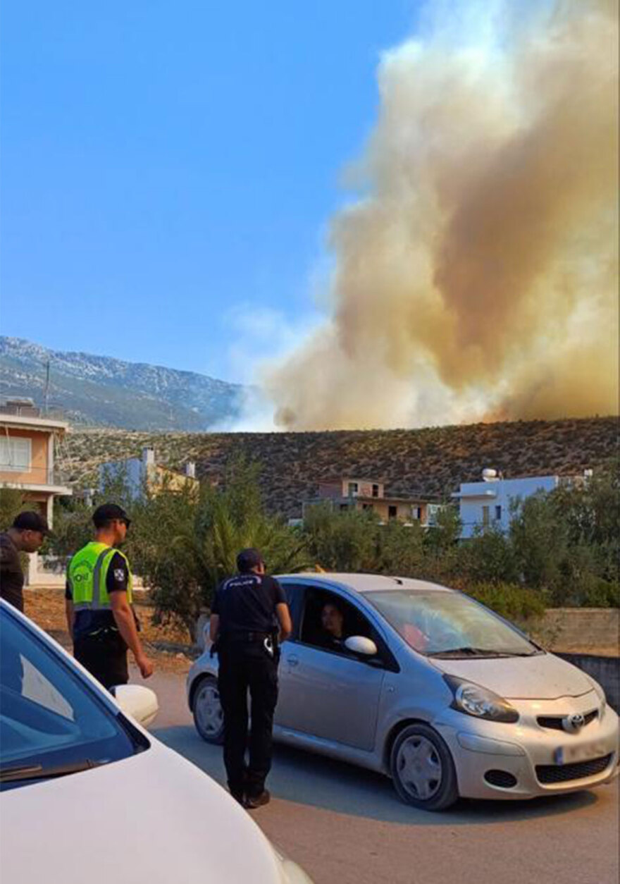 Φωτιά στον Πρόδρομο Βοιωτίας: Με αλιευτικά σκάφη απομακρύνθηκαν 60 άτομα από την παραλία Σαράντη