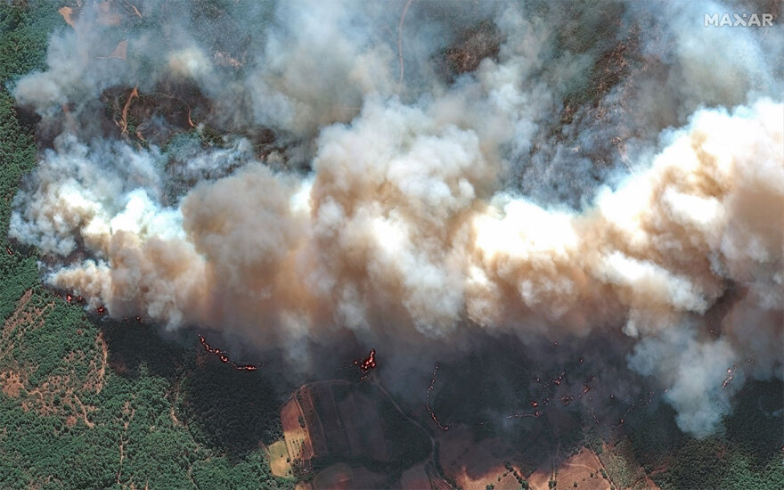 Φωτιά στην Αλεξανδρούπολη: Δορυφόρος αποκαλύπτει το μέγεθος του πύρινου εφιάλτη - Δείτε φωτογραφίες