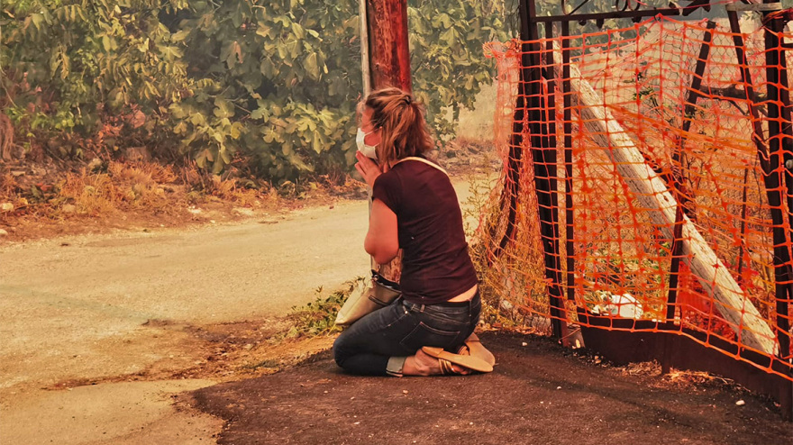 Φωτιά στην Πάρνηθα: Εθελοντές σώζουν ζώα που έχουν εγκλωβιστεί στη φωτιά στο Μενίδι - Δείτε φωτογραφίες