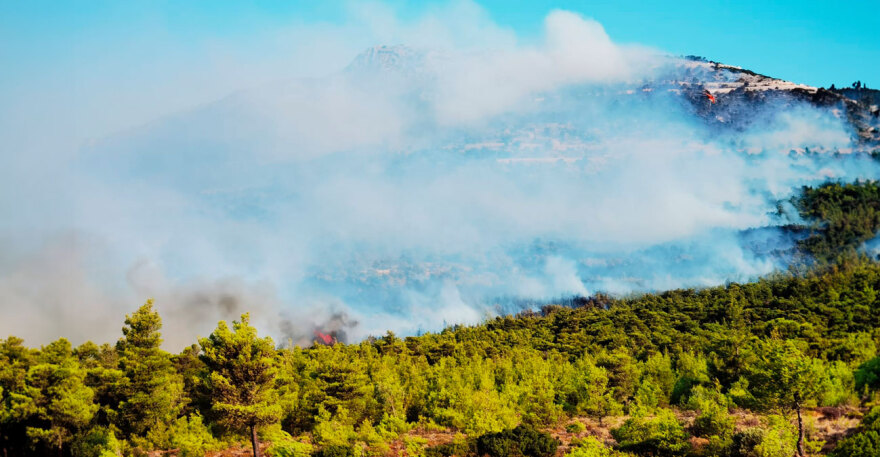 Φωτιά στην Πάρνηθα: Αναζωπυρώσεις σε διάσπαρτες εστίες - Δείτε βίντεο και φωτογραφίες