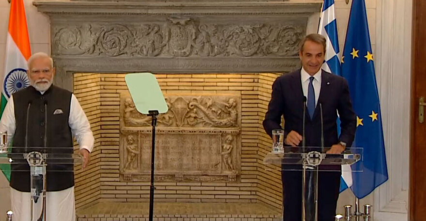 Μητσοτάκης σε Μόντι: Στόχος να διπλασιάσουμε το διμερές εμπόριο με την Ινδία 