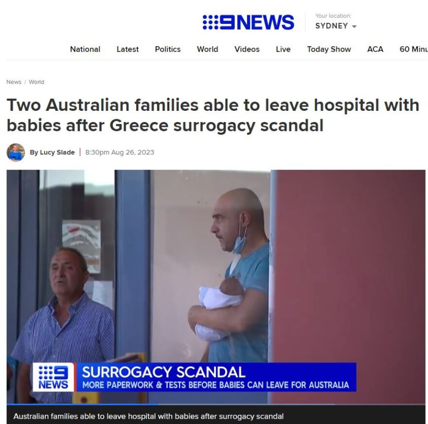 Κλινική στα Χανιά: Σε «ομηρία» 150 ζευγάρια Αυστραλών - Παραλαμβάνουν τα μωρά τους με test DNA