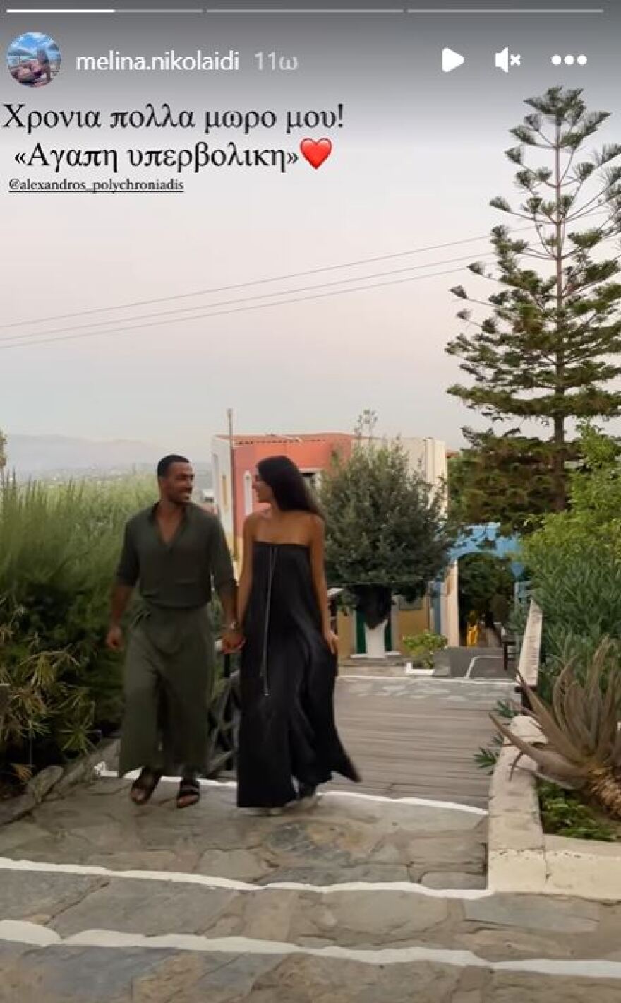 Μελίνα Νικολαΐδου: Με μία φωτογραφία και έναν στίχο της Άννας Βίσση ευχήθηκε στον σύντροφό της για τα γενέθλιά του