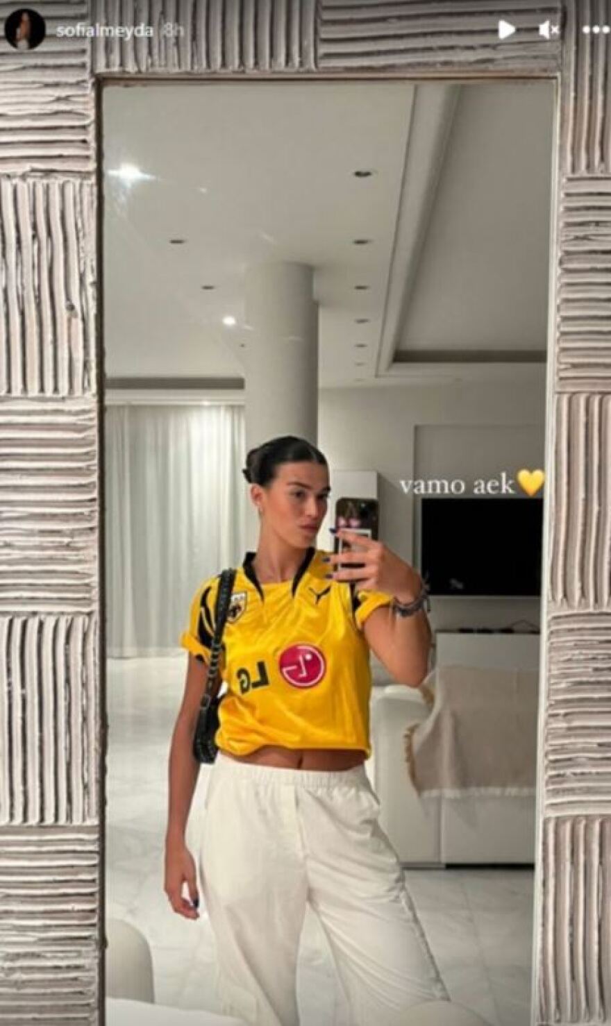 Αλμέιδα: Η κόρη του φόρεσε τη φανέλα της ΑΕΚ και έστειλε μήνυμα στήριξης μετά τον αποκλεισμό  από το Champions League