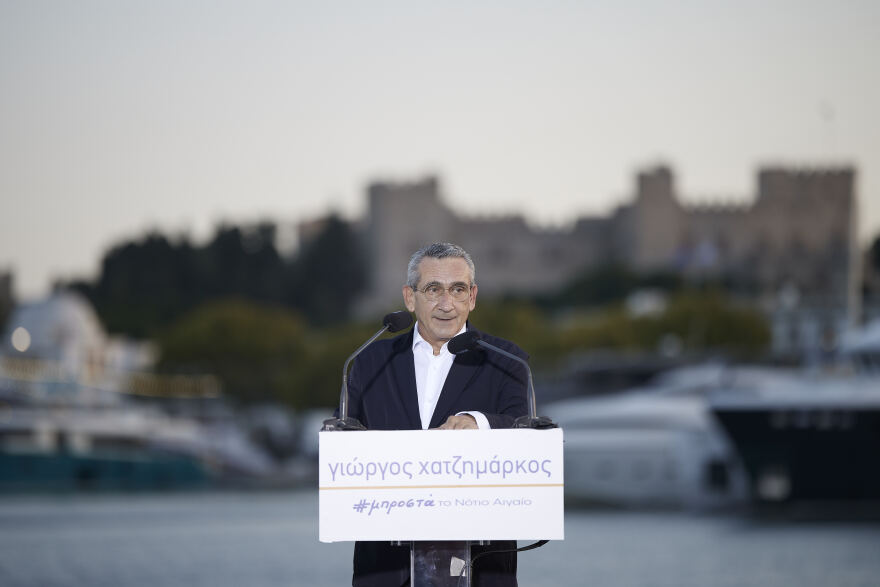 Ο Μητσοτάκης στην παρουσίαση του ψηφοδελτίου του Χατζημάρκου: Άφησε το αποτύπωμά του σε όλο το νότιο Αιγαίο