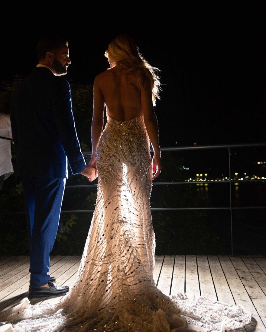 Ηλίας Βρεττός - Αναστασία Δεληγιάννη: Πρώτη επέτειος για το ζευγάρι - Οι αδημοσίευτες φωτογραφίες από τον γάμο τους