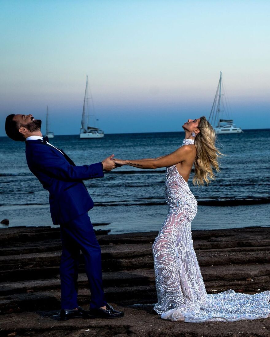 Ηλίας Βρεττός - Αναστασία Δεληγιάννη: Πρώτη επέτειος για το ζευγάρι - Οι αδημοσίευτες φωτογραφίες από τον γάμο τους