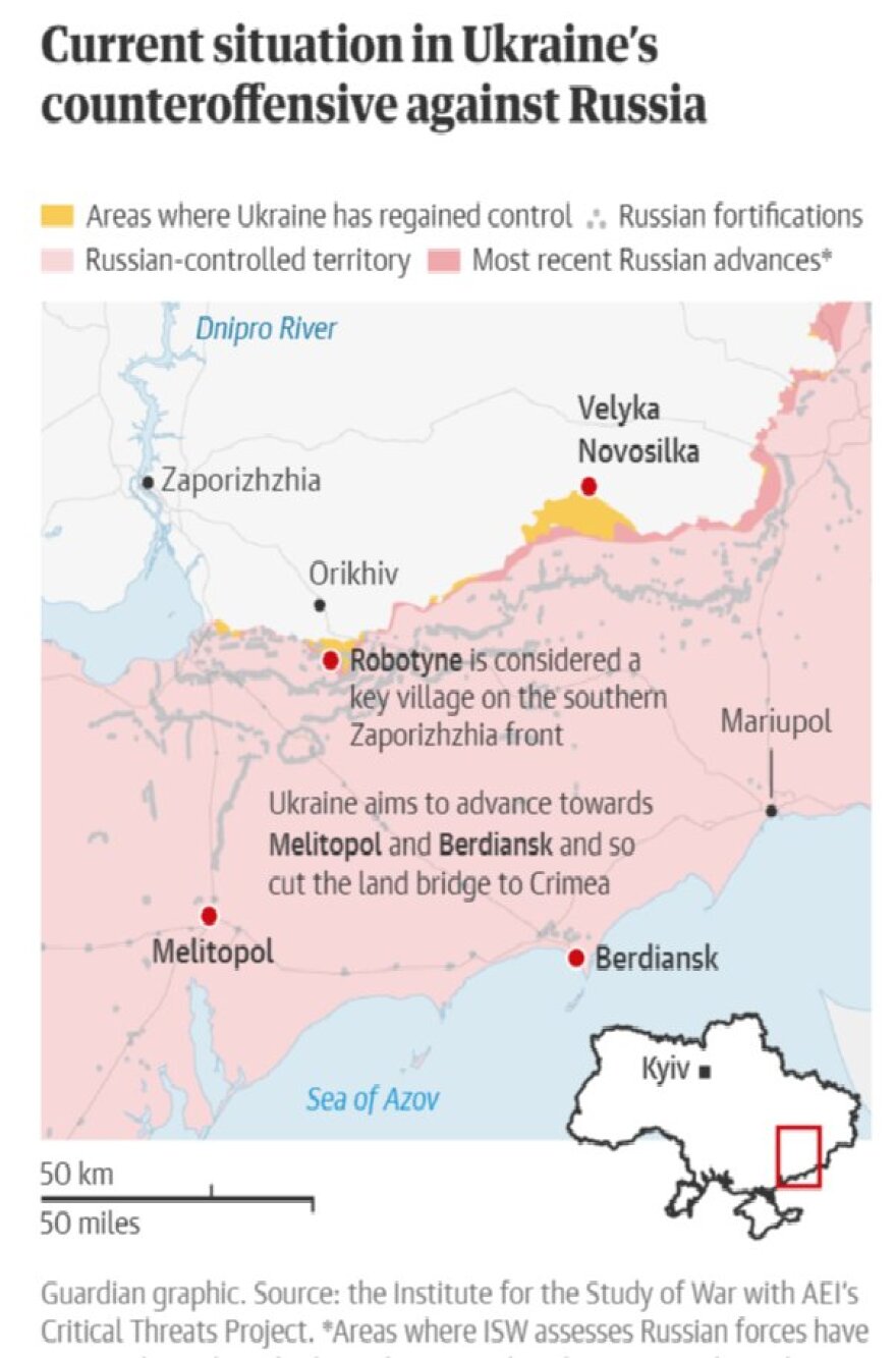 Πόλεμος στην Ουκρανία: Διασπάστηκε η γραμμή άμυνας των Ρώσων στον νότο - Το Κίεβο παραδέχεται σημαντικές απώλειες στις μάχες