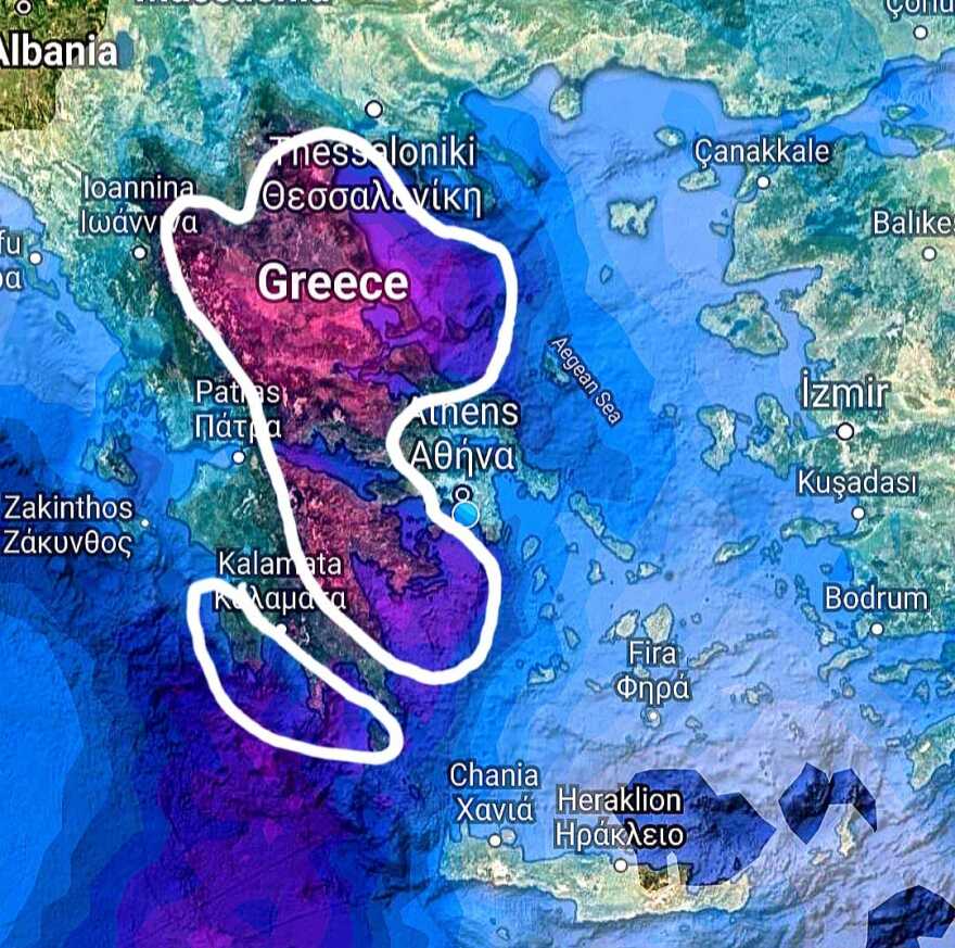 Κακοκαιρία «Daniel»: 112 για ισχυρές καταιγίδες σε Θεσσαλία, Πιερία, Σποράδες, Εύβοια και Φθιώτιδα