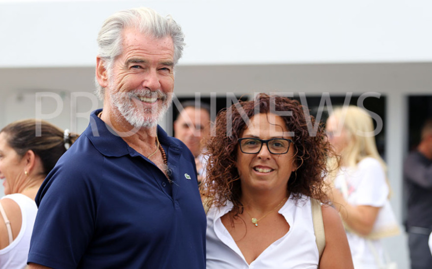 Φωτογραφίες: Ο Πιρς Μπρόσναν στην Καβάλα