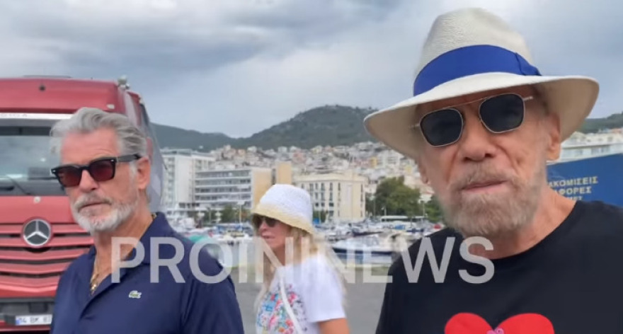 Φωτογραφίες: Ο Πιρς Μπρόσναν στην Καβάλα