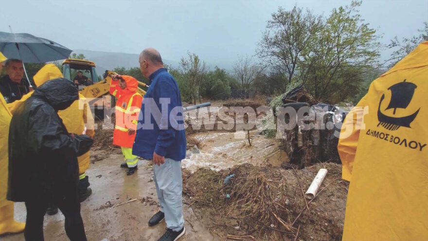 Κακοκαιρία Daniel - Βόλος: Νεκρός κτηνοτρόφος - Καταπλακώθηκε από τοίχο