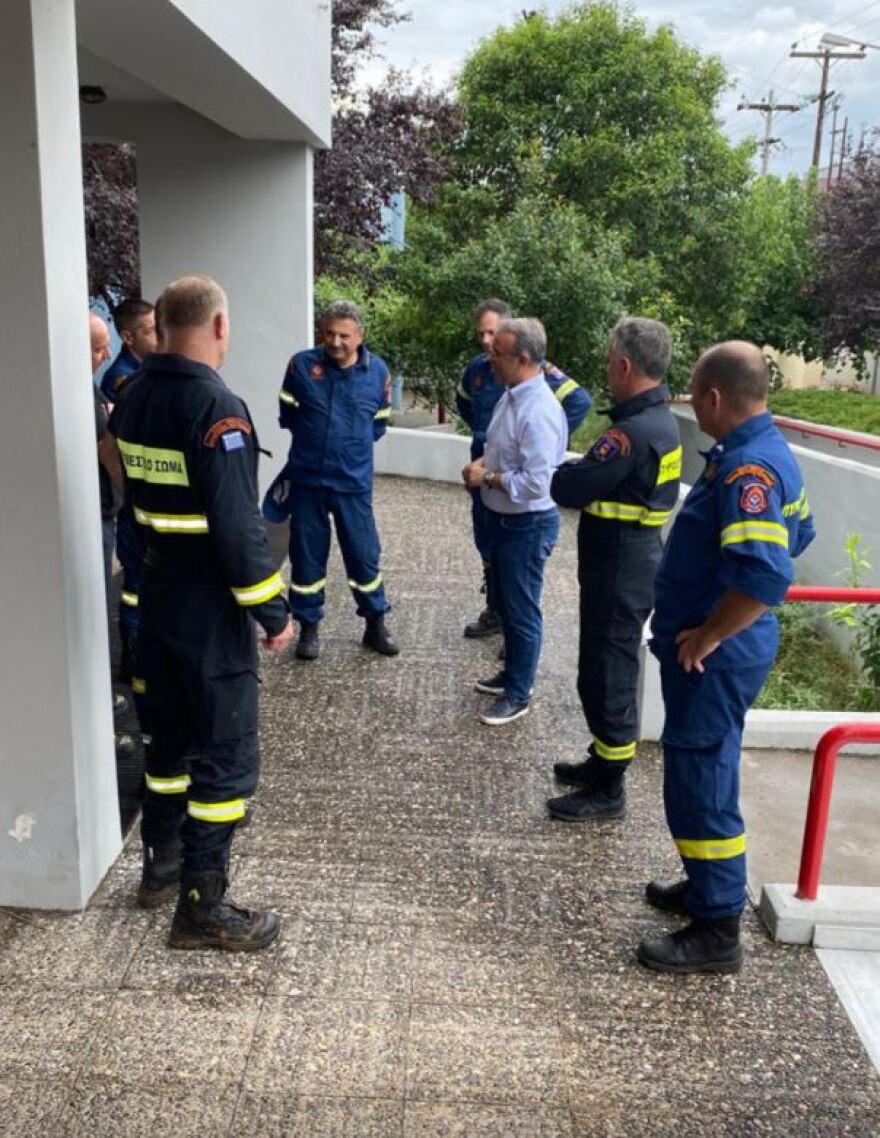 Κακοκαιρία Daniel: Σταϊκούρας και Ταχιάος στις πληγείσες περιοχές - Δείτε φωτογραφίες