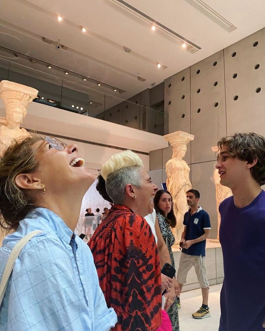 Μαρίζα Τομέι: Οι φωτογραφίες της από το Μουσείο της Ακρόπολης