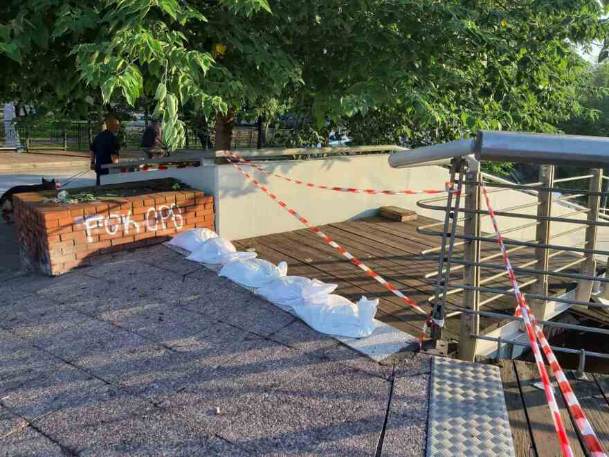 Κακοκαιρία Daniel - Λάρισα: Γέμισε νερό η εσωτερική κοίτη του Πηνειού