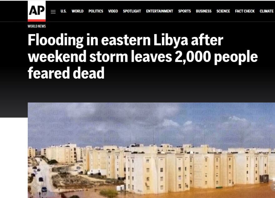 Κακοκαιρία Daniel στη Λιβύη: Εικόνες ασύλληπτης τραγωδίας - «Χάος εν μέσω βαθιάς πολιτικής κρίσης» γράφουν τα διεθνή ΜΜΕ