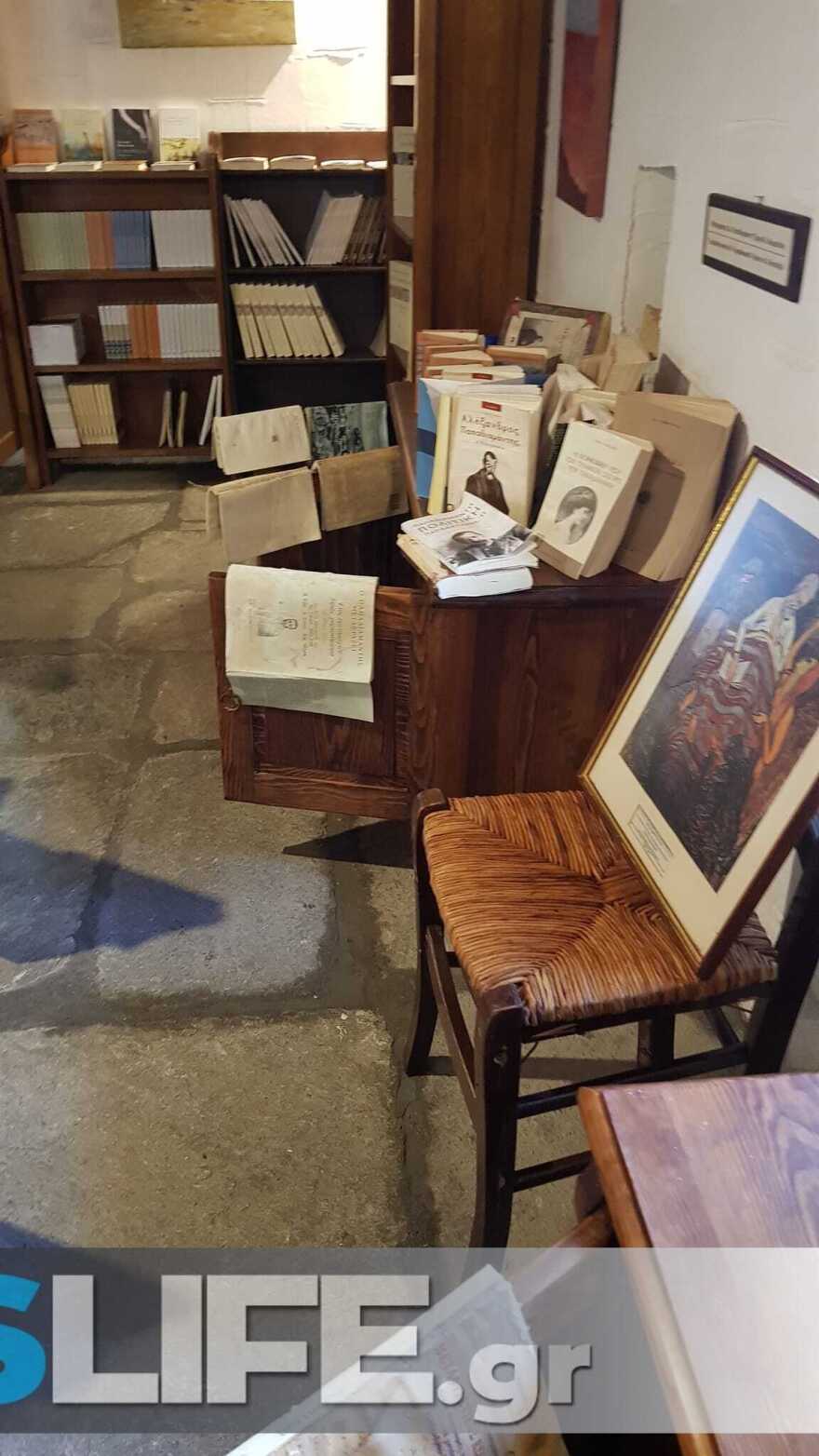 Πλημμύρισε το σπίτι - μουσείο του Αλέξανδρου Παπαδιαμάντη στη Σκιάθο (φωτο)