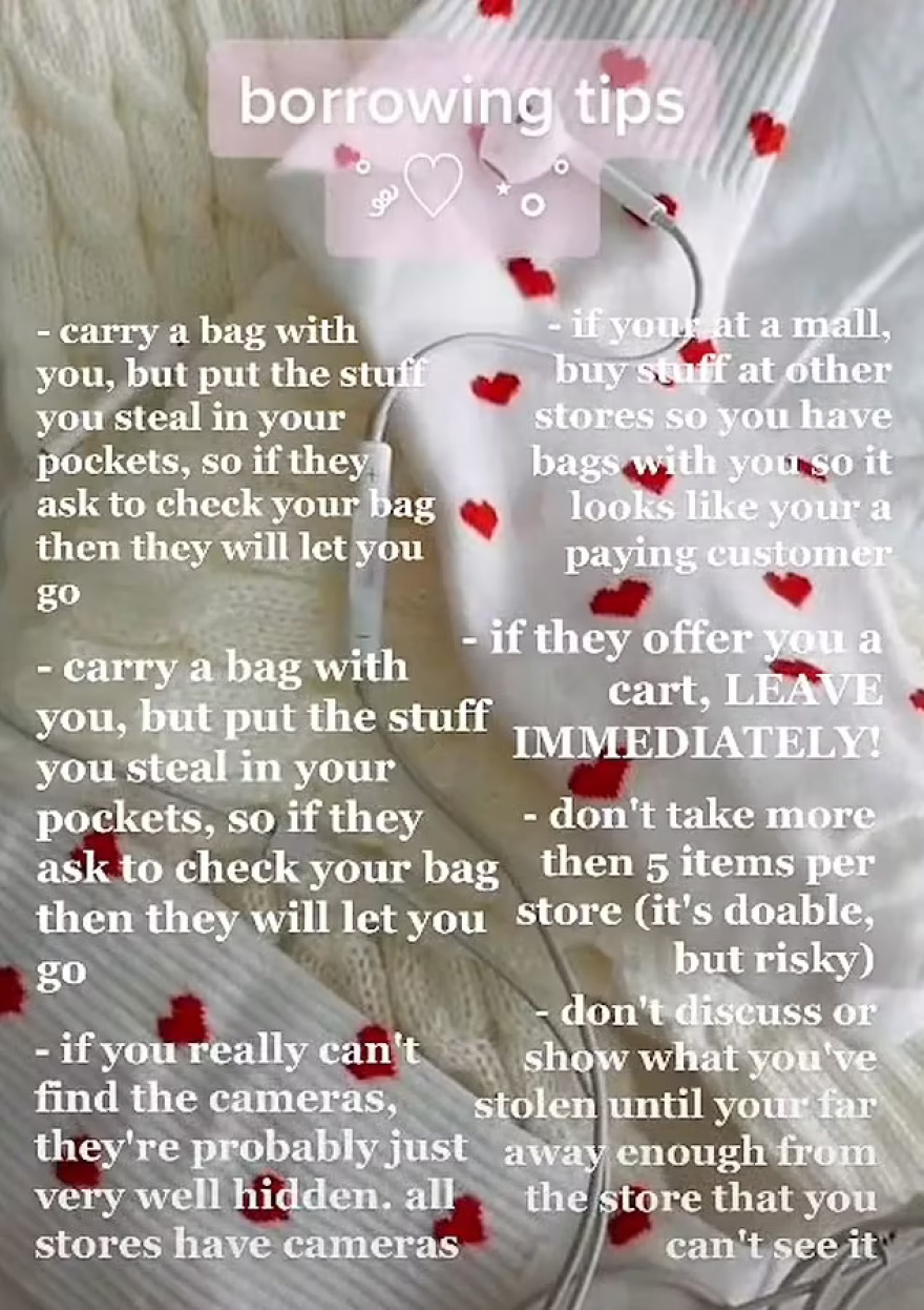 TikToK: Σεμινάρια για υποψήφιους κλέφτες από Βρετανούς... ειδικούς  