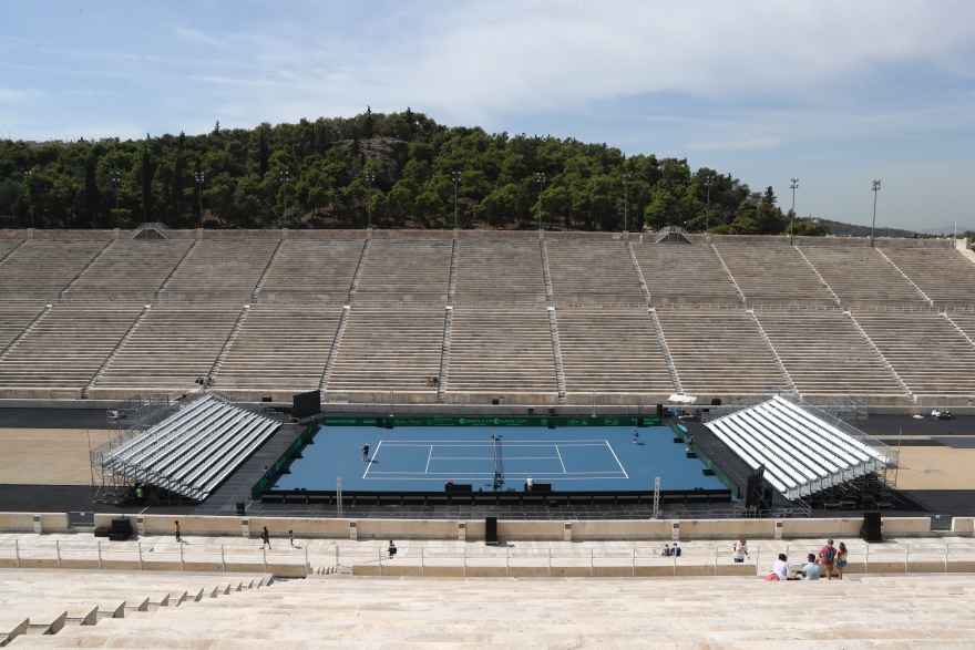Davis Cup: Το Παναθηναϊκό Στάδιο «μεταμορφώθηκε» και θα φιλοξενήσει για πρώτη φορά αγώνες τένις - Φωτογραφίες και βίντεο 