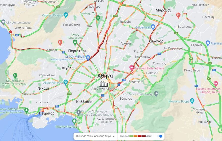 Κίνηση στους δρόμους: Ταλαιπωρία για τους οδηγούς σε αρκετές λεωφόρους