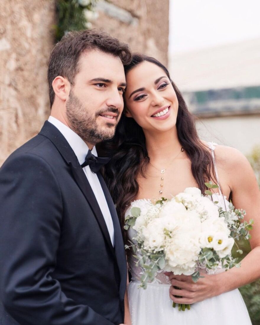 Ευαγγελία Συριοπούλου: Οι αδημοσίευτες φωτογραφίες από τον γάμο της με τον Στράτο Πατσατζή