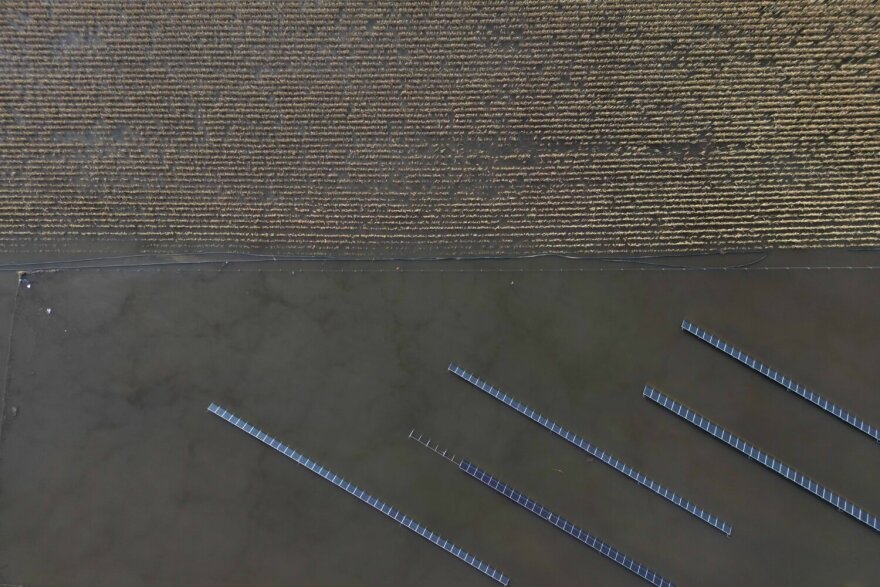 Θεσσαλία: «Λίμνη» οι αγροτικές εκτάσεις γύρω από το Αχίλλειο δίπλα στη λίμνη Κάρλα