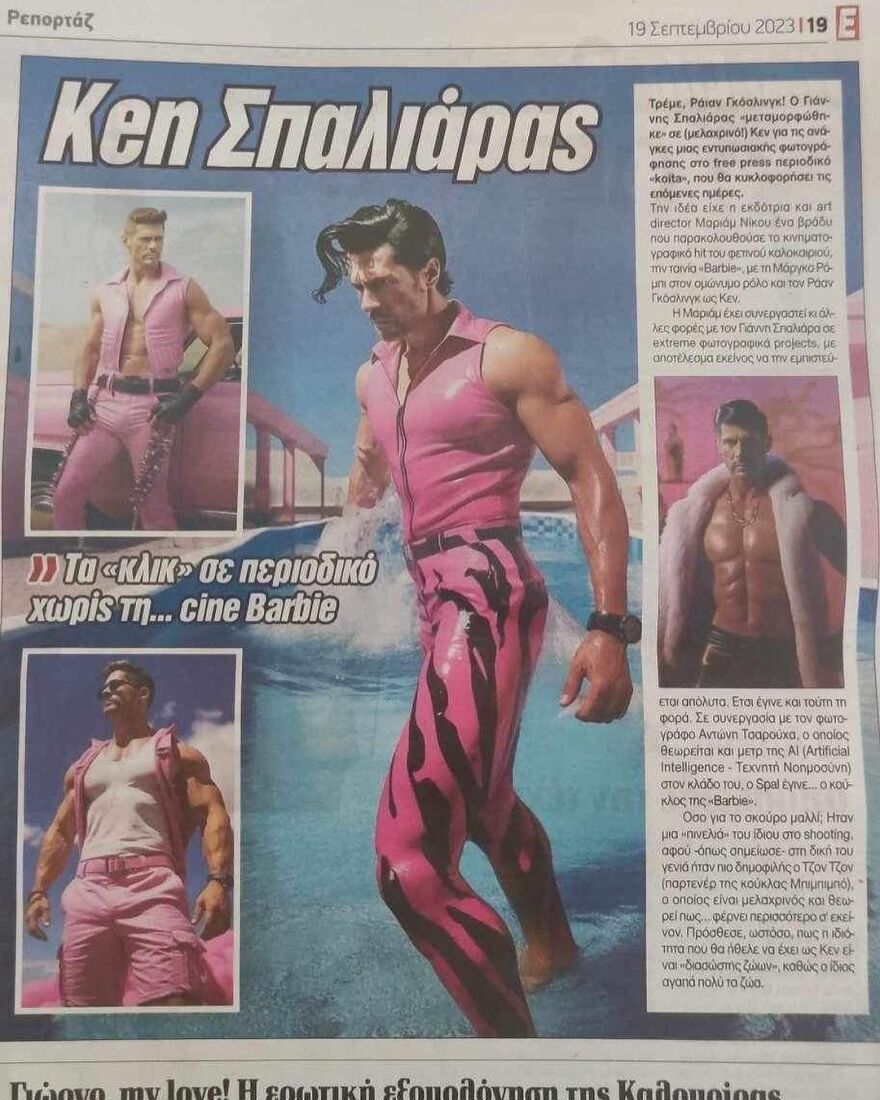 Φωτογραφίες: Ο Γιάννης Σπαλιάρας μεταμορφώθηκε σε Ken 