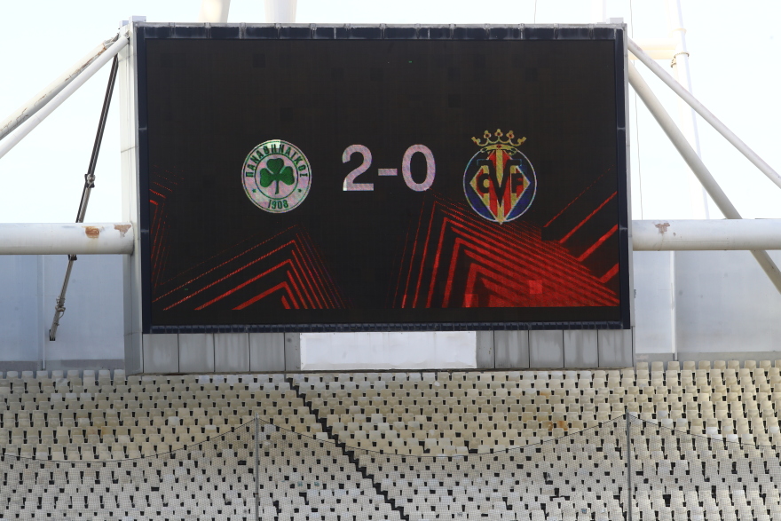 Europa League: Βιάζονται να... κερδίσουν τη Βιγιαρεάλ στον Παναθηναϊκό - Τι έγραψε ο φωτεινός πίνακας στο ΟΑΚΑ 
