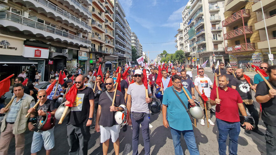 Σε εξέλιξη οι συγκεντρώσεις για το εργασιακό νομοσχέδιο και στη Θεσσαλονίκη